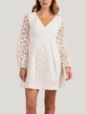 Trina Turk Grazia Floral Eyelet Lace Dress